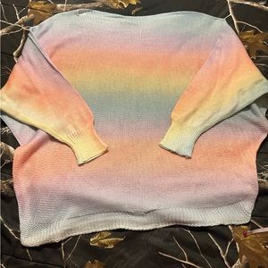 Bella Amore Rainbow light weight sweater